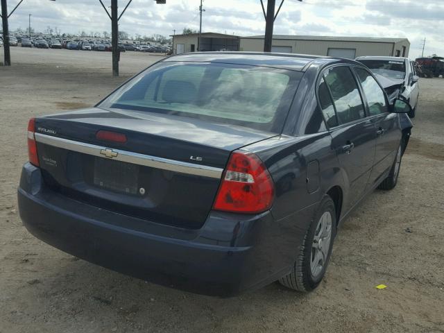 1G1ZS51F16F288451 - 2006 CHEVROLET MALIBU LS BLUE photo 4