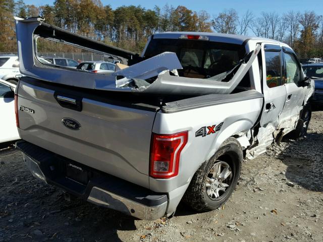 1FTEW1EP5GFB65906 - 2016 FORD F150 SUPER SILVER photo 4