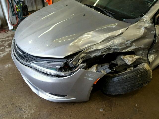 1C3CCCCB4FN545315 - 2015 CHRYSLER 200 C GRAY photo 9