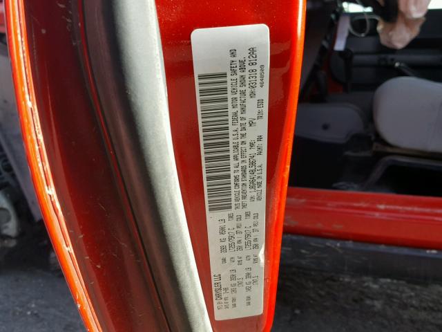 1J8GA64148L586741 - 2008 JEEP WRANGLER R RED photo 10