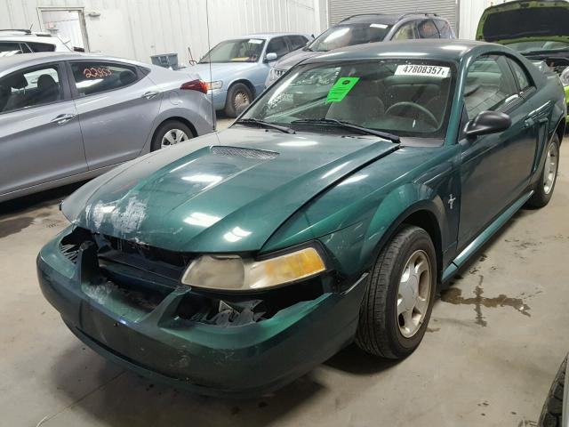 1FAFP404XYF204593 - 2000 FORD MUSTANG GREEN photo 2