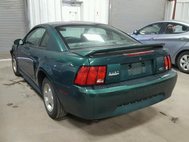 1FAFP404XYF204593 - 2000 FORD MUSTANG GREEN photo 3