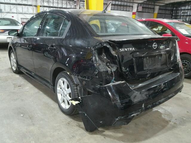 3N1AB6AP4BL644459 - 2011 NISSAN SENTRA 2.0 BLACK photo 3