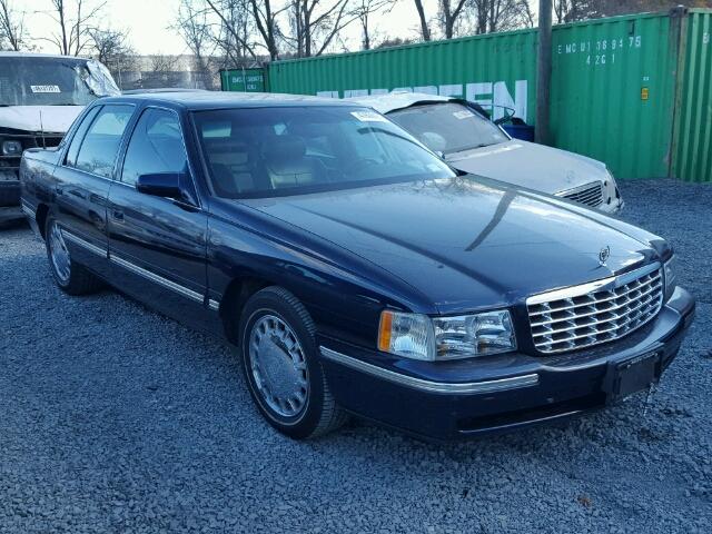 1G6KD54Y0XU732094 - 1999 CADILLAC DEVILLE BLUE photo 1