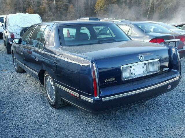 1G6KD54Y0XU732094 - 1999 CADILLAC DEVILLE BLUE photo 3