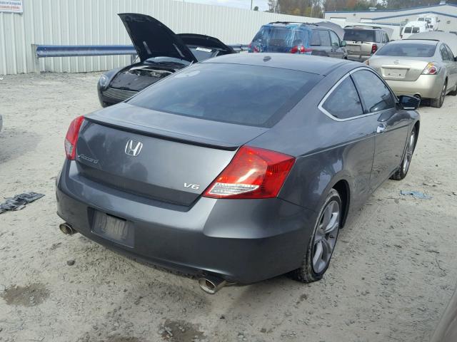 1HGCS2B84BA006064 - 2011 HONDA ACCORD EXL CHARCOAL photo 4