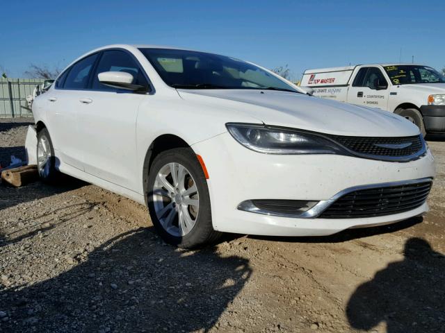 1C3CCCAB5FN593456 - 2015 CHRYSLER 200 LIMITE WHITE photo 1