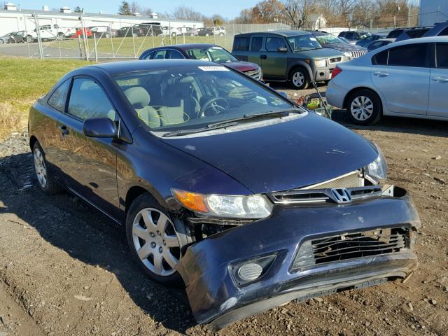 2HGFG12688H579308 - 2008 HONDA CIVIC LX BLUE photo 1