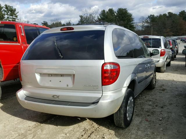 1C4GJ45323B168625 - 2003 CHRYSLER VOYAGER LX SILVER photo 4