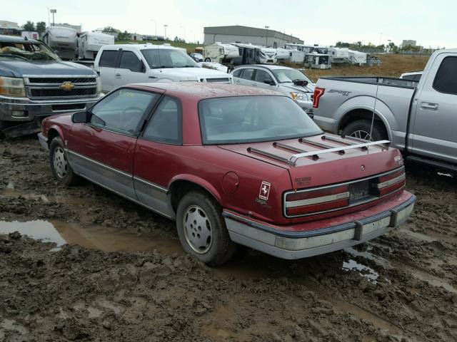 2G4WD14W4J1519119 - 1988 BUICK REGAL LIMI RED photo 3