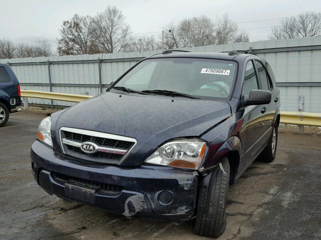 KNDJC735095873873 - 2009 KIA SORENTO LX BLUE photo 2