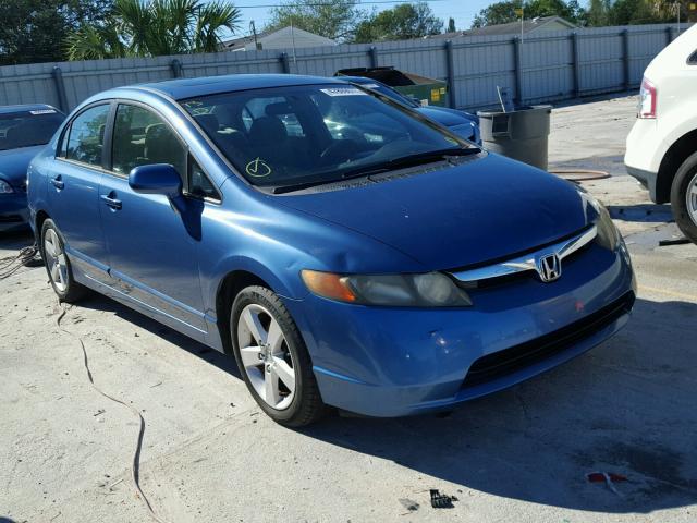 1HGFA16856L094105 - 2006 HONDA CIVIC EX BLUE photo 1