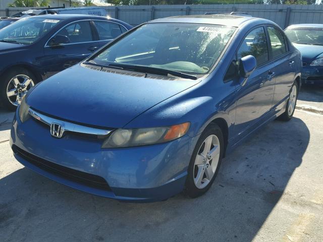 1HGFA16856L094105 - 2006 HONDA CIVIC EX BLUE photo 2