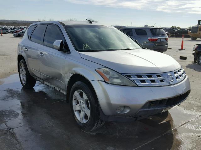 JN8AZ08T75W312222 - 2005 NISSAN MURANO SL SILVER photo 1