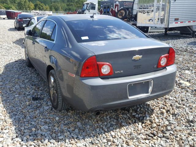 1G1ZH57B684250537 - 2008 CHEVROLET MALIBU 1LT 灰色 照片 3