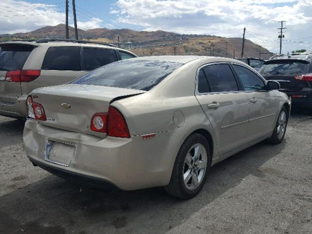 1G1ZH57B69F237888 - 2009 CHEVROLET MALIBU 1LT GOLD photo 4