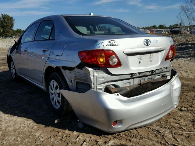 2T1BU4EE1AC240397 - 2010 TOYOTA COROLLA BA SILVER photo 3