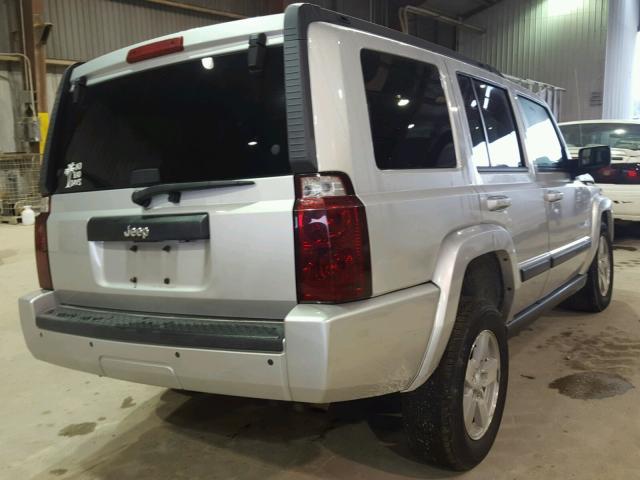 1J8HH48K58C184931 - 2008 JEEP COMMANDER SILVER photo 4