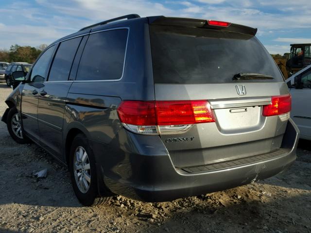 5FNRL3H75AB066502 - 2010 HONDA ODYSSEY EX GRAY photo 3