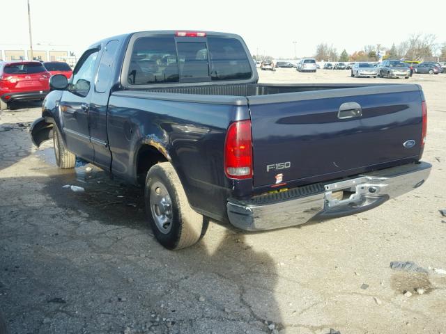 2FTZX17211CA03662 - 2001 FORD F150 BLACK photo 3