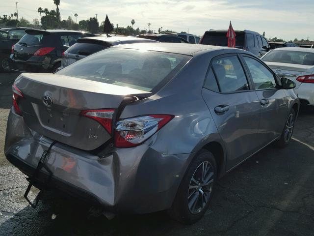 5YFBURHE6GP459969 - 2016 TOYOTA COROLLA L GRAY photo 4