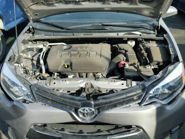 5YFBURHE6GP459969 - 2016 TOYOTA COROLLA L GRAY photo 7