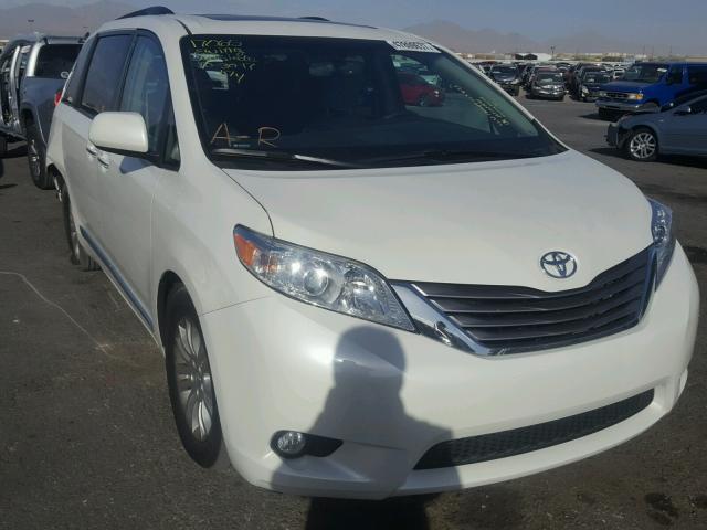 5TDYZ3DC8HS784256 - 2017 TOYOTA SIENNA XLE WHITE photo 1