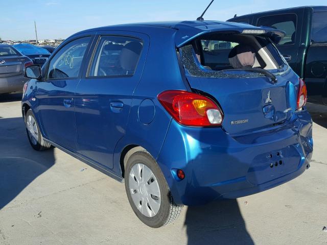 ML32A3HJ0FH047840 - 2015 MITSUBISHI MIRAGE DE BLUE photo 3