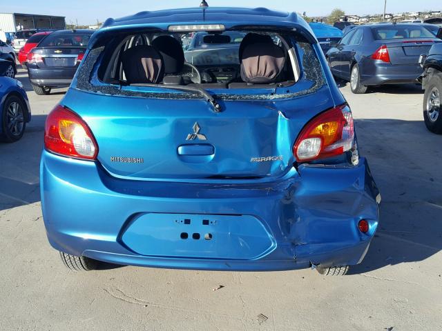 ML32A3HJ0FH047840 - 2015 MITSUBISHI MIRAGE DE BLUE photo 9