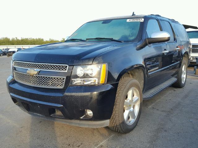 1GNFC16J18R121433 - 2008 CHEVROLET SUBURBAN C BLACK photo 2