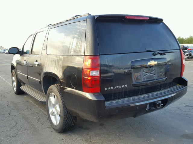 1GNFC16J18R121433 - 2008 CHEVROLET SUBURBAN C BLACK photo 3