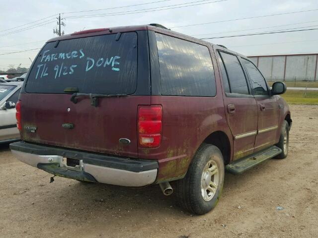 1FMRU1569YLB45025 - 2000 FORD EXPEDITION MAROON photo 4