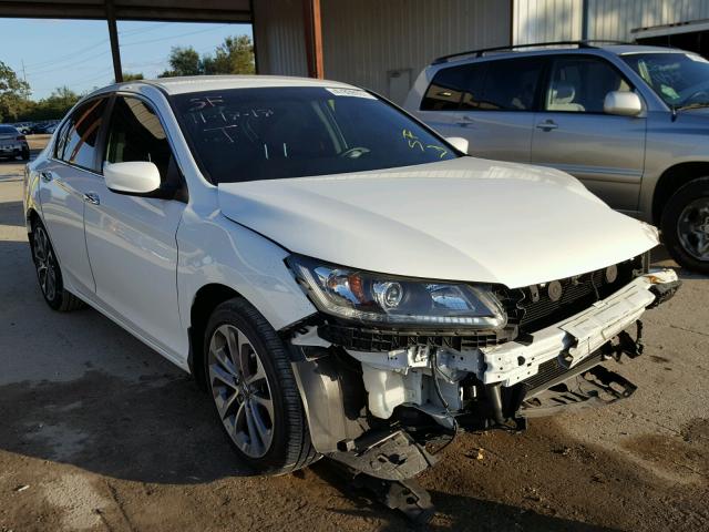 1HGCR2F54EA291753 - 2014 HONDA ACCORD SPO WHITE photo 1