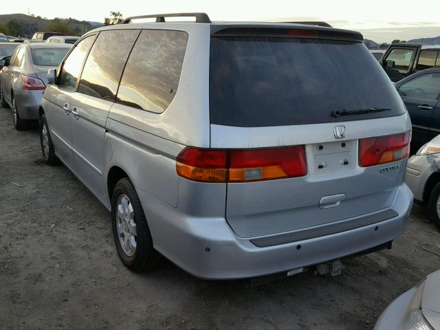 5FNRL18954B089174 - 2004 HONDA ODYSSEY EX SILVER photo 3