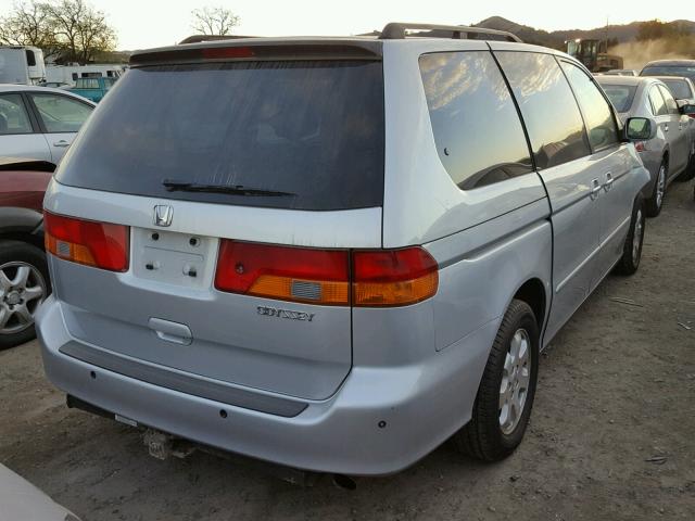 5FNRL18954B089174 - 2004 HONDA ODYSSEY EX SILVER photo 4