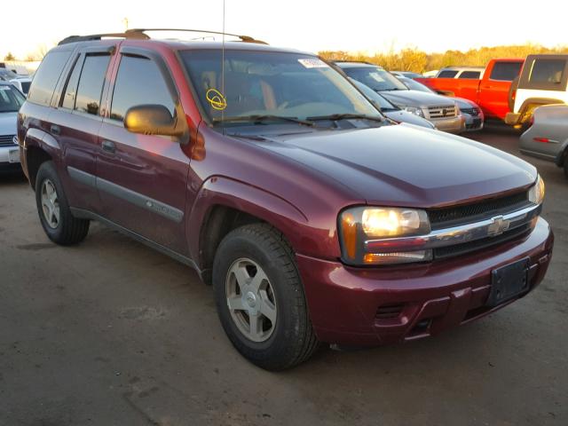 1GNDT13S842287665 - 2004 CHEVROLET TRAILBLAZE MAROON photo 1