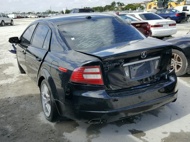 19UUA66258A031598 - 2008 ACURA TL BLACK photo 3