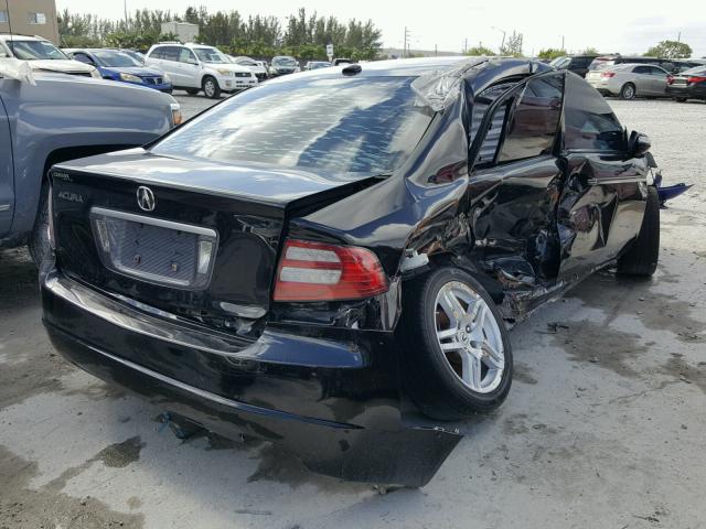 19UUA66258A031598 - 2008 ACURA TL BLACK photo 4