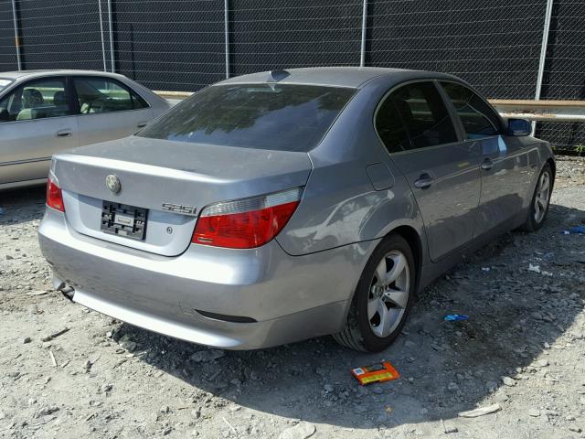 WBANA53535B861348 - 2005 BMW 525 I GRAY photo 4