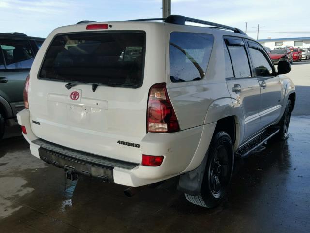 JTEZU14R540017873 - 2004 TOYOTA 4RUNNER SR WHITE photo 4