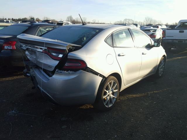 1C3CDFBA6DD341707 - 2013 DODGE DART SXT SILVER photo 4