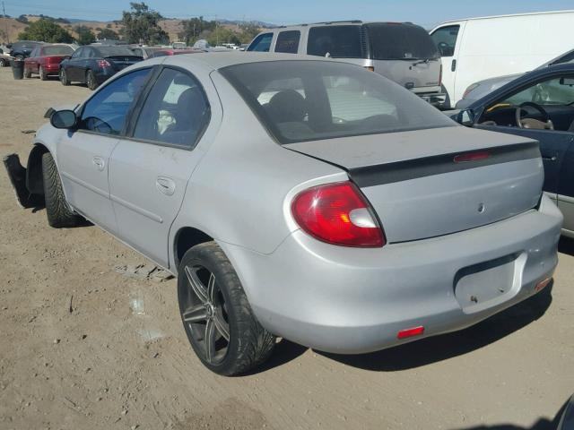 1B3ES26C22D507279 - 2002 DODGE NEON SILVER photo 3