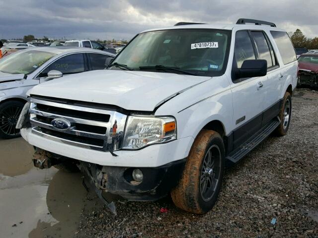 1FMFK15587LA72406 - 2007 FORD EXPEDITION WHITE photo 2