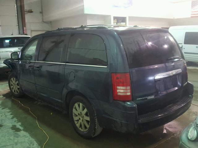 2A8HR54P78R762605 - 2008 CHRYSLER TOWN & COU BLUE photo 3