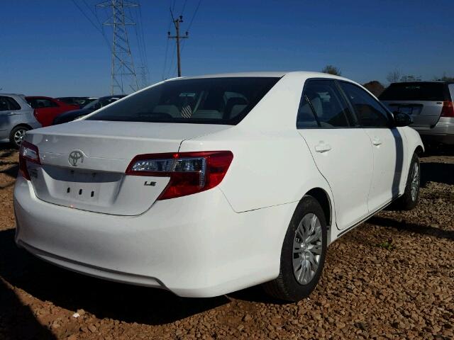 4T1BF1FK3CU532129 - 2012 TOYOTA CAMRY BASE WHITE photo 4