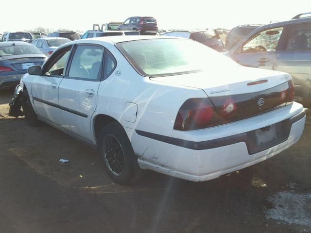 2G1WF52E659234874 - 2005 CHEVROLET IMPALA WHITE photo 3