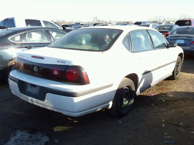 2G1WF52E659234874 - 2005 CHEVROLET IMPALA WHITE photo 4