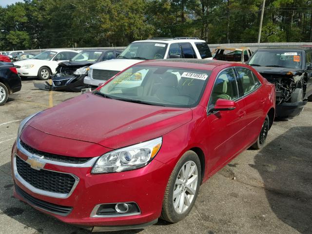 1G11E5SL1EF146494 - 2014 CHEVROLET MALIBU 2LT RED photo 2