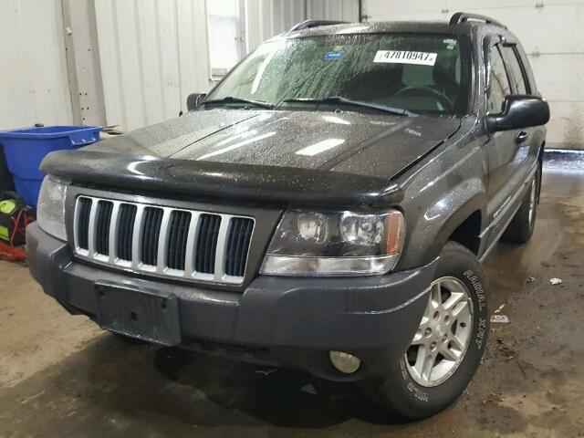 1J4GW48N34C371933 - 2004 JEEP GRAND CHER GRAY photo 2