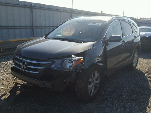 2HKRM4H75EH675972 - 2014 HONDA CR-V EXL CHARCOAL photo 2